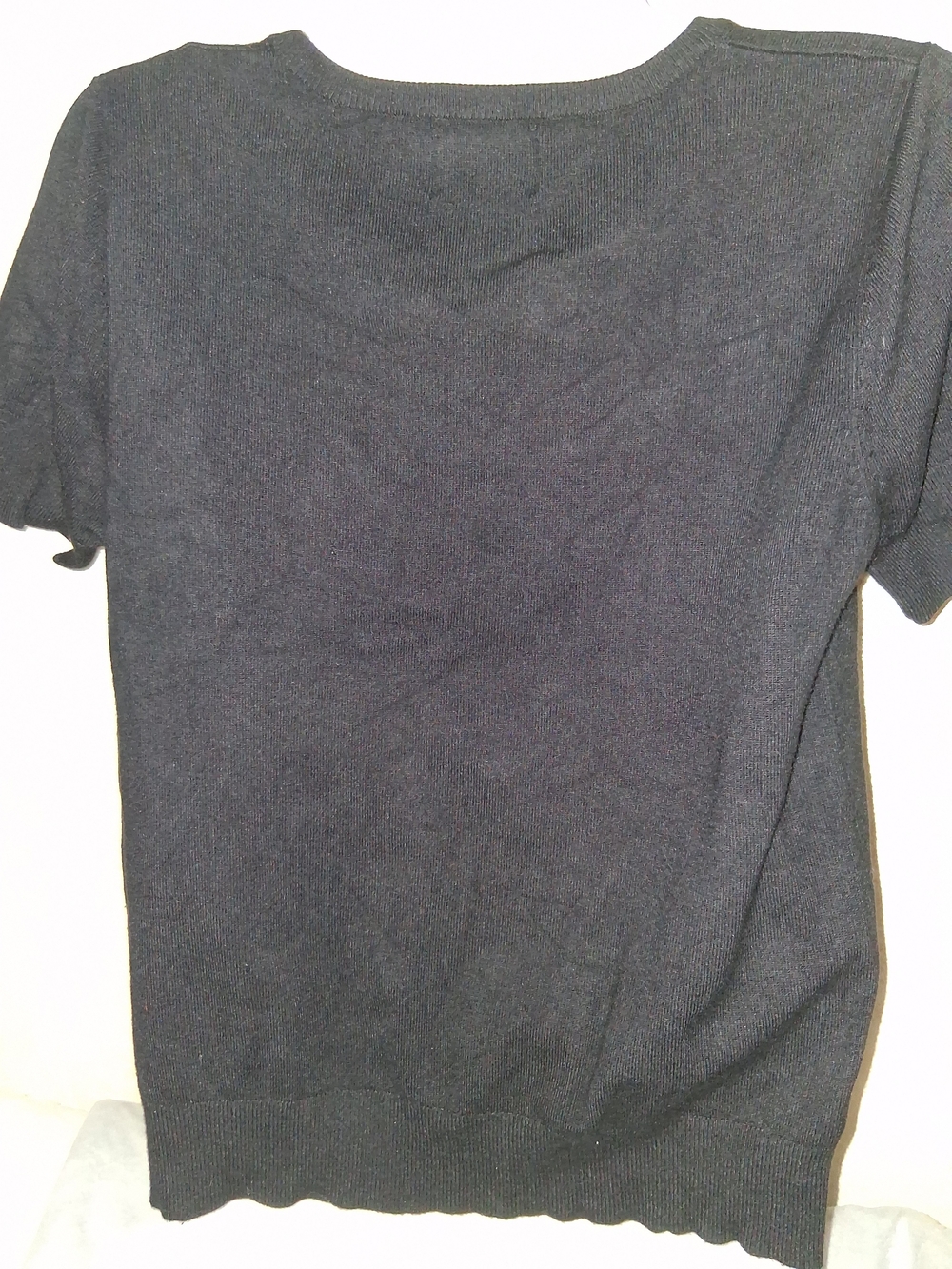 Hell Bunny Black Bat Cutout Sweater Top - Picture 6 of 11